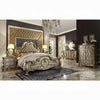 Dresden Bone PU & Gold Patina California King Bed Dresden Bone PU & Gold Patina California King Bed