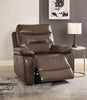 Aashi Brown Leather-Gel Match Recliner (Power Motion) Aashi Brown Leather-Gel Match Recliner (Power Motion)