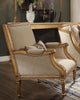 Acme Furniture Daesha Accent Chair in Tan Flannel & Antique Gold 50838 Acme Furniture Daesha Accent Chair in Tan Flannel & Antique Gold 50838