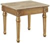 Acme Furniture Daesha End Table in Marble/Antique Gold 81717 Acme Furniture Daesha End Table in Marble/Antique Gold 81717