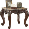 Acme Furniture Devayne End Table in Marble/Dark Walnut 81687 Acme Furniture Devayne End Table in Marble/Dark Walnut 81687