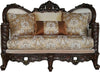 Acme Furniture Devayne Loveseat with 4 Pillows in Dark Walnut 50686 Acme Furniture Devayne Loveseat with 4 Pillows in Dark Walnut 50686