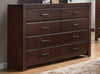 Acme Oberreit 8 Drawer Dresser in Walnut 25795 Acme Oberreit 8 Drawer Dresser in Walnut 25795