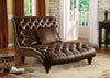 Anondale 2-Tone Brown PU Chaise & 3Pillows Anondale 2-Tone Brown PU Chaise & 3Pillows