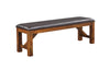 Apollo Espresso PU & Walnut Bench Apollo Espresso PU & Walnut Bench