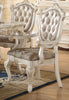 Chantelle Rose Gold PU & Pearl White Arm Chair Chantelle Rose Gold PU & Pearl White Arm Chair