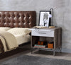 Cistus Weathered Gray Oak & White Accent Table Cistus Weathered Gray Oak & White Accent Table
