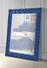 Dante Blue Velvet Accent Floor Mirror Dante Blue Velvet Accent Floor Mirror
