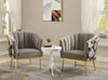 Colla Black Velvet & Gold Accent Chair Colla Black Velvet & Gold Accent Chair