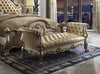Dresden Bone PU & Gold Patina Bench Dresden Bone PU & Gold Patina Bench