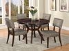 Drake Gray Fabric & Espresso Side Chair Drake Gray Fabric & Espresso Side Chair