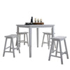 Gaucho White Counter Height Set (5Pc Pk) Gaucho White Counter Height Set (5Pc Pk)