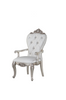 Gorsedd Cream Fabric & Antique White Arm Chair Gorsedd Cream Fabric & Antique White Arm Chair