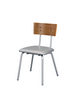 Jurgen PU & Silver Side Chair Jurgen PU & Silver Side Chair