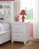 Lacey White Nightstand (2 DRAWERS) Lacey White Nightstand (2 DRAWERS)