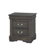 Louis Philippe Dark Gray Nightstand Louis Philippe Dark Gray Nightstand