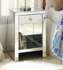 Noralie Mirrored & Faux Diamonds Accent Table Noralie Mirrored & Faux Diamonds Accent Table