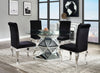 Noralie Mirrored & Faux Diamonds Dining Table Noralie Mirrored & Faux Diamonds Dining Table