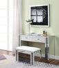 Noralie PU, Mirrored & Faux Diamonds Vanity Stool Noralie PU, Mirrored & Faux Diamonds Vanity Stool