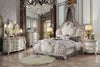 Picardy Fabric & Antique Pearl Queen Bed Picardy Fabric & Antique Pearl Queen Bed