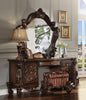 Versailles Fabric & Cherry Oak Vanity Stool Versailles Fabric & Cherry Oak Vanity Stool