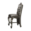 Versailles Silver PU & Antique Platinum Counter Height Chair Versailles Silver PU & Antique Platinum Counter Height Chair
