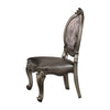 Versailles Silver PU & Antique Platinum Side Chair Versailles Silver PU & Antique Platinum Side Chair