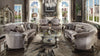 Versailles Velvet & Antique Platinum Sofa w/5 Pillows Versailles Velvet & Antique Platinum Sofa w/5 Pillows