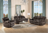 Zubaida 2-Tone Chocolate Velvet Sofa (Glider & Motion) Zubaida 2-Tone Chocolate Velvet Sofa (Glider & Motion)