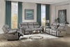 Zubaida 2-Tone Gray Velvet Sofa (Glider & Motion) Zubaida 2-Tone Gray Velvet Sofa (Glider & Motion)
