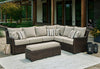 Brook Ranch Outdoor Sofa Sectional/Bench with Cushion (Set of 3) Brook Ranch Outdoor Sofa Sectional/Bench with Cushion (Set of 3)