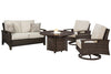 Paradise Trail Outdoor Loveseat, Lounge Chairs and Fire Pit Table Paradise Trail Outdoor Loveseat, Lounge Chairs and Fire Pit Table