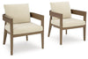 Serene Bay Outdoor Dining Arm Chair with Cushion (Set of 2) Serene Bay Outdoor Dining Arm Chair with Cushion (Set of 2) image