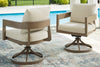 Serene Bay Outdoor Swivel Dining Chair with Cushion (Set of 2) Product image