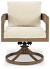 Serene Bay Outdoor Swivel Dining Chair with Cushion (Set of 2) Product image