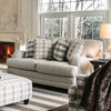 Christine Light Gray Love Seat Christine Light Gray Love Seat