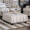 Christine Light Gray/Pattern Ottoman Christine Light Gray/Pattern Ottoman
