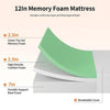 Forsythia 12" E.King Green Tea Gel Memory Foam Forsythia 12" E.King Green Tea Gel Memory Foam