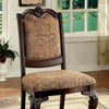 BELLAGIO Brown Cherry/Pattern Fabric Side Chair (2/CTN) BELLAGIO Brown Cherry/Pattern Fabric Side Chair (2/CTN)