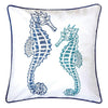 Lorrie Blue 20" X 20" Pillow, Blue Lorrie Blue 20" X 20" Pillow, Blue