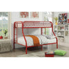 Opal Red Twin/Full Bunk Bed Opal Red Twin/Full Bunk Bed