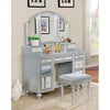 TRACY Silver Vanity w/ Stool TRACY Silver Vanity w/ Stool