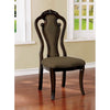 Rosalina Walnut/Beige Side Chair (2/CTN) Rosalina Walnut/Beige Side Chair (2/CTN)