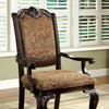 BELLAGIO Brown Cherry/Pattern Fabric Arm Chair (2/CTN) BELLAGIO Brown Cherry/Pattern Fabric Arm Chair (2/CTN)