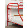 Opal Red Twin/Full Bunk Bed Opal Red Twin/Full Bunk Bed