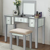 Joyce Silver Vanity w/ Stool Joyce Silver Vanity w/ Stool