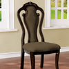 Rosalina Walnut/Beige Side Chair (2/CTN) Rosalina Walnut/Beige Side Chair (2/CTN)