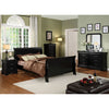 Louis Philippe Cal.King Bed Black & Grey Louis Philippe Cal.King Bed Black & Grey