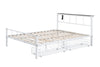 Nicoli Queen Metal Bed With Underbed Storage Nicoli Queen Metal Bed With Underbed Storage