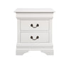 Louis Philippe White Two-Drawer Nightstand  image